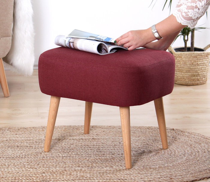 Atelier Del Sofa Puf Rojo Claret Atelier Del Sofa Puf Rojo Claret